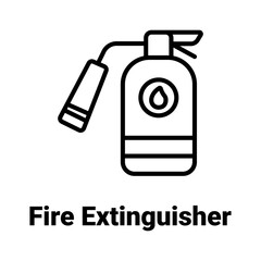 Fire extinguisher Vector Icon

