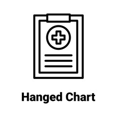 Hanged chart Vector Icon

