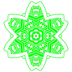 Luxury ornamental colorful mandala design background pattern