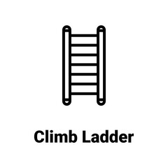 Climb ladder Vector Icon

