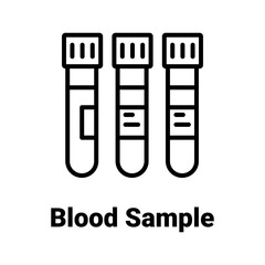 Blood sample Vector Icon 

