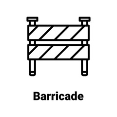Barricade Vector Icon

