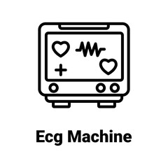 Cardiovascular machine Vector Icon

