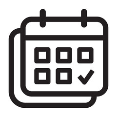 Calendar vector icon, Appointment icon vector