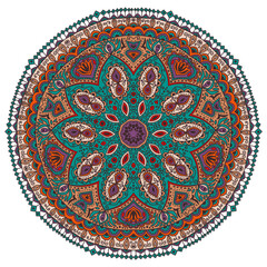 Luxury ornamental colorful mandala design background pattern