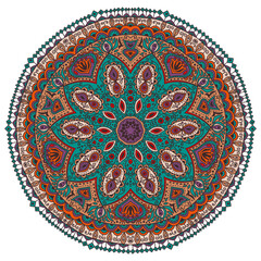 Luxury ornamental colorful mandala design background pattern