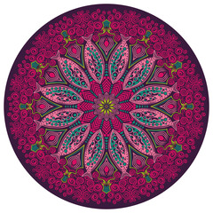 Luxury ornamental colorful mandala design background pattern