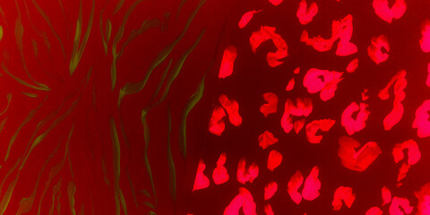 Geometric Watercolour Print. Psychedelic Acrylic © Olga