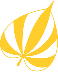 Pho leaf bodhi tree icon