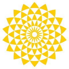 Luxury ornamental colorful Mandala design background pattern