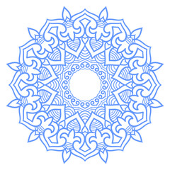 Luxury ornamental colorful Mandala design background pattern