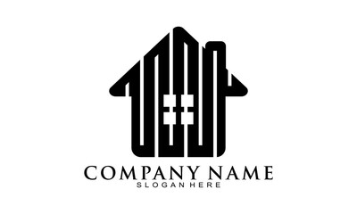 Home building simple vector logo