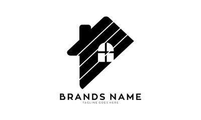 Simple home icon building logo