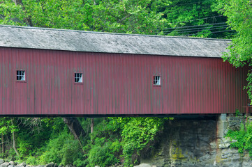 west cornwall covered bridge summer