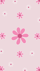 cute  blooming flower background decoration