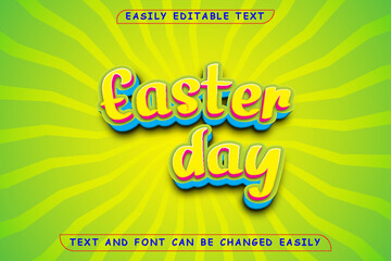 3d text effect design is an easily editable template