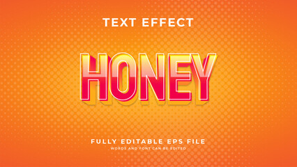 Honey colorful text effect
