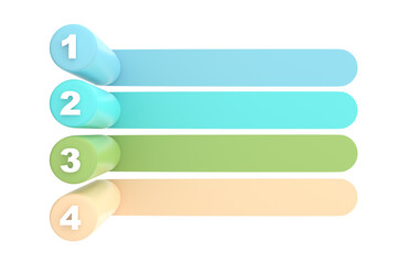 Obraz premium Perspective Infographic Pillars with shadows. Presentation template. 5 step options. Chart concept