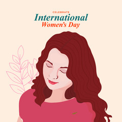 Happy International women's day creative banner design