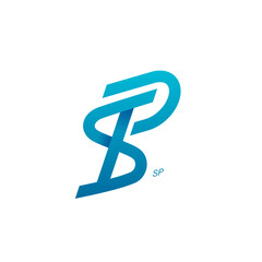 SP or PS Letter Logo
