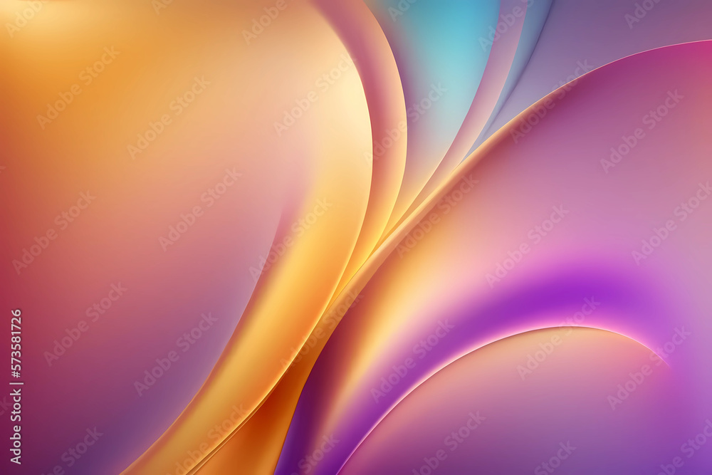 Canvas Prints abstract background with waves. Generative AI