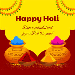 indian holi traditional festival of colors card background
