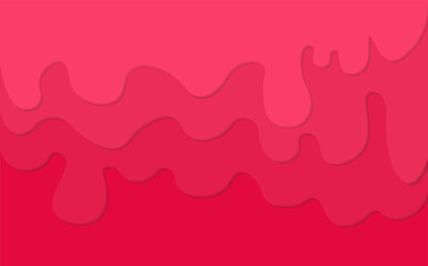 Pink rose colored background with waved pattern and gradient vector