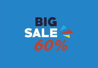 Big Sale banner template design. Special offer price tag. Vector illustration.