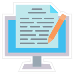 Copywriter Sticker Icon