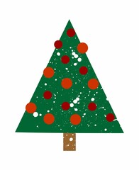 christmas tree illustration