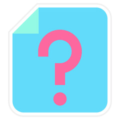 Faq Sticker Icon