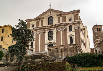 Fototapeta na wymiar View of the parish church of Santa Maria Maggiore in Trieste Friuli Venezia Giulia - Italy
