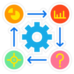 Workflow Sticker Icon