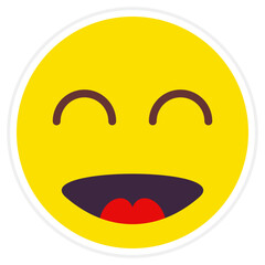 Happy Sticker Icon