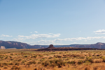 prarie besides the road