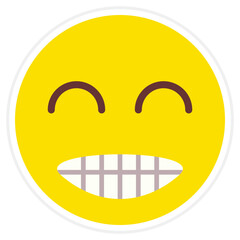 Grinning Sticker Icon
