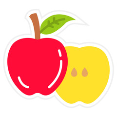 Apple Sticker Icon