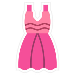 Wedding Dress Sticker Icon