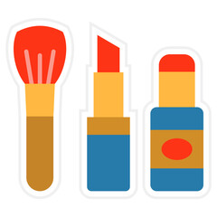 Make Up Sticker Icon