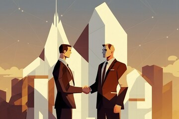 Successfully contracted deal, handshake created with Generative AI technology
