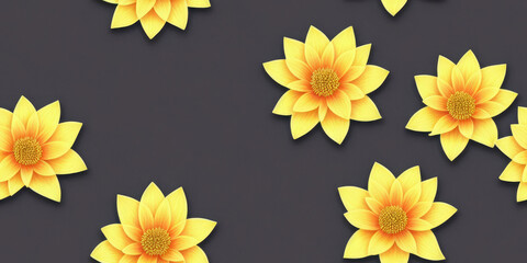 Fototapeta premium Lotus flowers seamless texture, pattern background (created with Generative AI)