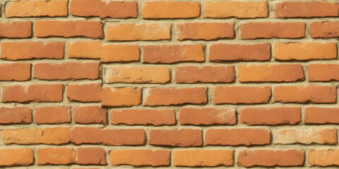 Obraz premium old brown bricks wall seamless texture, pattern background, (created with Generative AI)