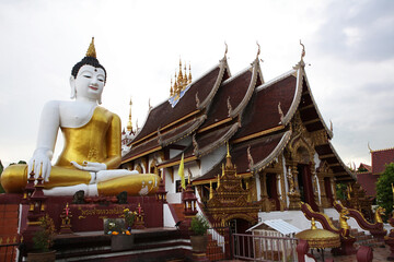 Wat Rajamontean buddhist temple in Chiang Mai, Thailand