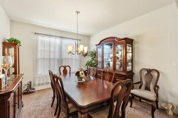 dining room interior with table