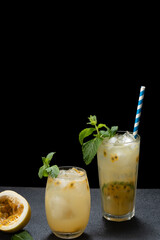 passion fruit cocktail, passion frutis coollins 
