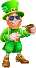 Leprechaun St Patricks Day Cartoon Character