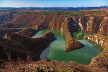 Canyon of Uvac river, Serbia, Europe