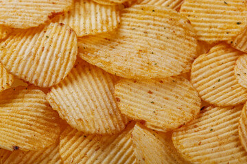 Lots of potato chips, texture