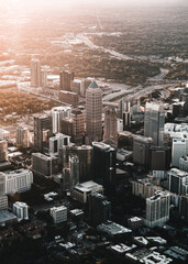 city aerial view