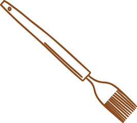 Naklejka premium KITCHEN TOOLS_brush